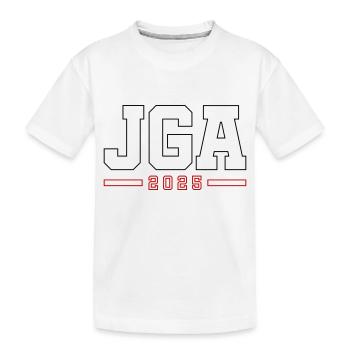 JGA 2025 Kontur Junggesellenabschied - Kinder Premium Bio T-Shirt - Weiß - Vorne