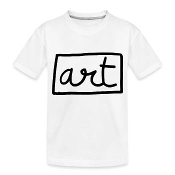 KUNST SCHWARZ #2 - Kinder Premium Bio T-Shirt - Weiß - Vorne