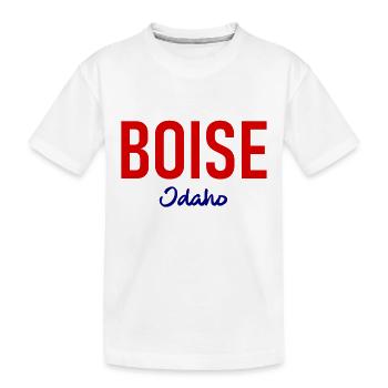 Boise - Idaho - États-Unis - États-Unis d’Amérique - T-shirt bio Premium Enfant - blanc - Devant