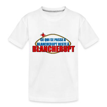 Elsässer Blancherupt - Kinder Premium Bio T-Shirt - Weiß - Vorne