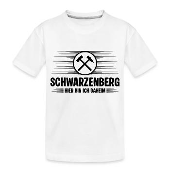 Schwarzenberg Erzgebirge - Kinder Premium Bio T-Shirt - Weiß - Vorne