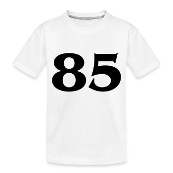 Nombre 85 - T-shirt bio Premium Enfant - blanc - Devant