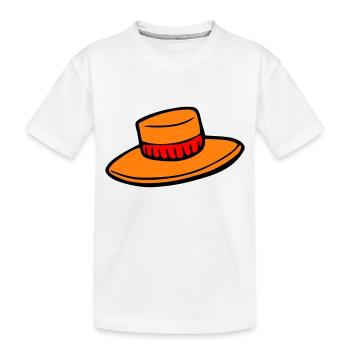 Hut - Kinder Premium Bio T-Shirt - Weiß - Vorne
