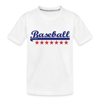base-ball - T-shirt bio Premium Enfant - blanc - Devant