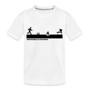 Impossible Is Nothing - T-shirt bio Premium Enfant - blanc - Devant