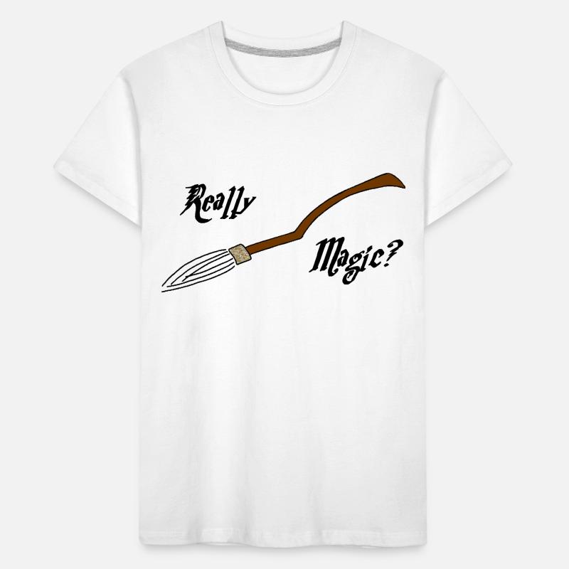 Magische Besen oder nicht? Kinder Premium Bio T-Shirt