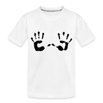 Hände - Hand - Kinder Premium Bio T-Shirt - Weiß - Vorne