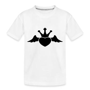 valentinstag - Kinder Premium Bio T-Shirt - Weiß - Vorne