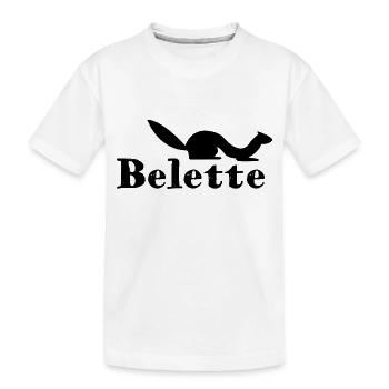 T-shirt Belette simple - T-shirt bio Premium Enfant - blanc - Devant