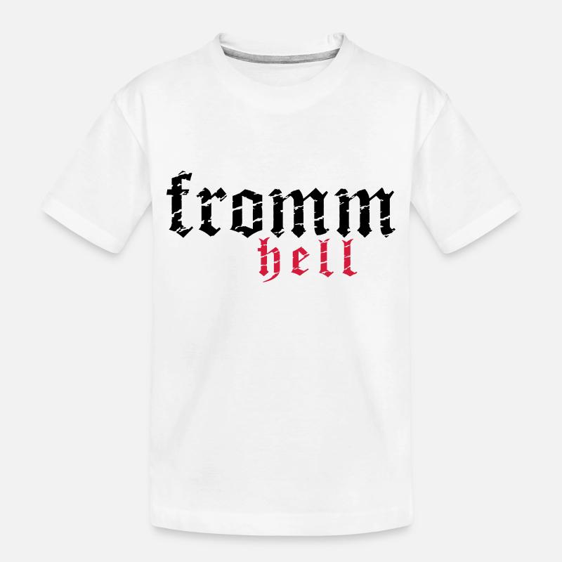 fromm hell_vec_2 de - Kinder Premium Bio T-Shirt - Weiß