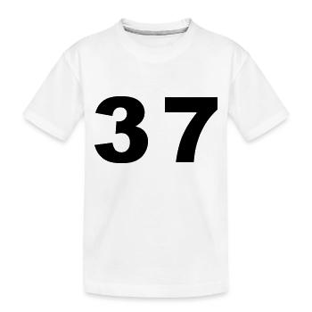 Nombre - 37 - trente-sept - T-shirt bio Premium Enfant - blanc - Devant