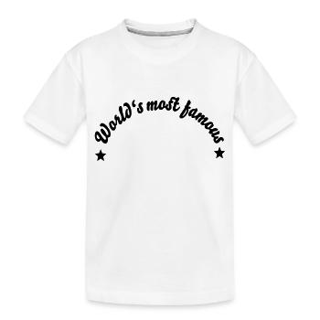 Rahmen - Kinder Premium Bio T-Shirt - Weiß - Vorne