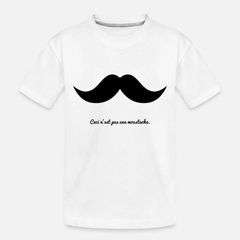moustache - T-shirt bio Premium Enfant - blanc