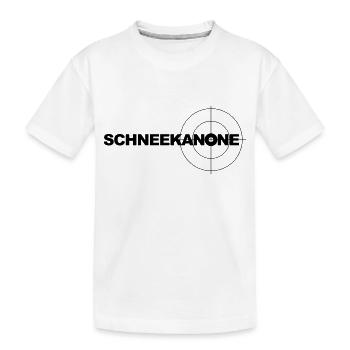 schneekanone - Kinder Premium Bio T-Shirt - Weiß - Vorne