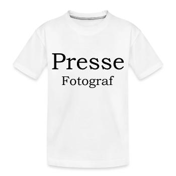 Presse - Kinder Premium Bio T-Shirt - Weiß - Vorne