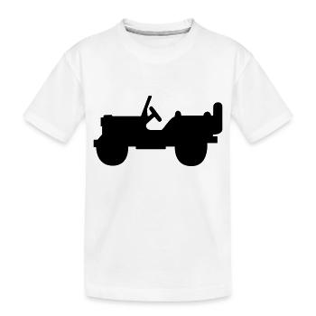 Shilouette Willys solo - Kinder Premium Bio T-Shirt - Weiß - Vorne