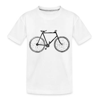 Fahrrad fahren - Klassiker - Kinder Premium Bio T-Shirt - Weiß - Vorne