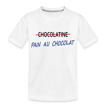 Pain au chocolat - T-shirt bio Premium Enfant - blanc - Devant
