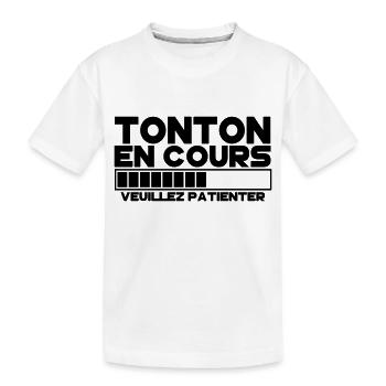 TONTON(veuillez patienter) - T-shirt bio Premium Enfant - blanc - Devant