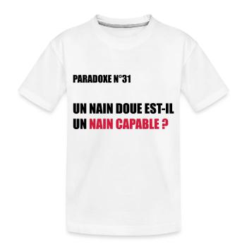 PARADOXE nain - T-shirt bio Premium Enfant - blanc - Devant