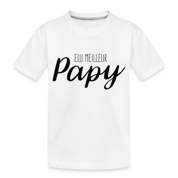 Elu meilleur papy - T-shirt bio Premium Enfant - blanc - Devant