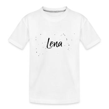 Lena - Kinder Premium Bio T-Shirt - Weiß - Vorne