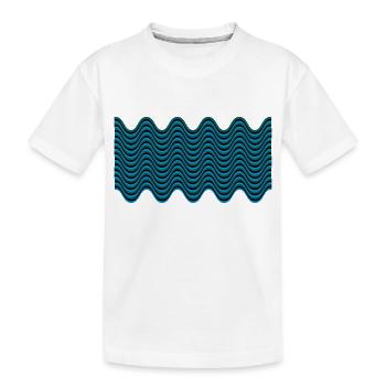 wellenmuster - T-shirt bio Premium Enfant - blanc - Devant