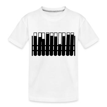reagenzgläser - Kinder Premium Bio T-Shirt - Weiß - Vorne