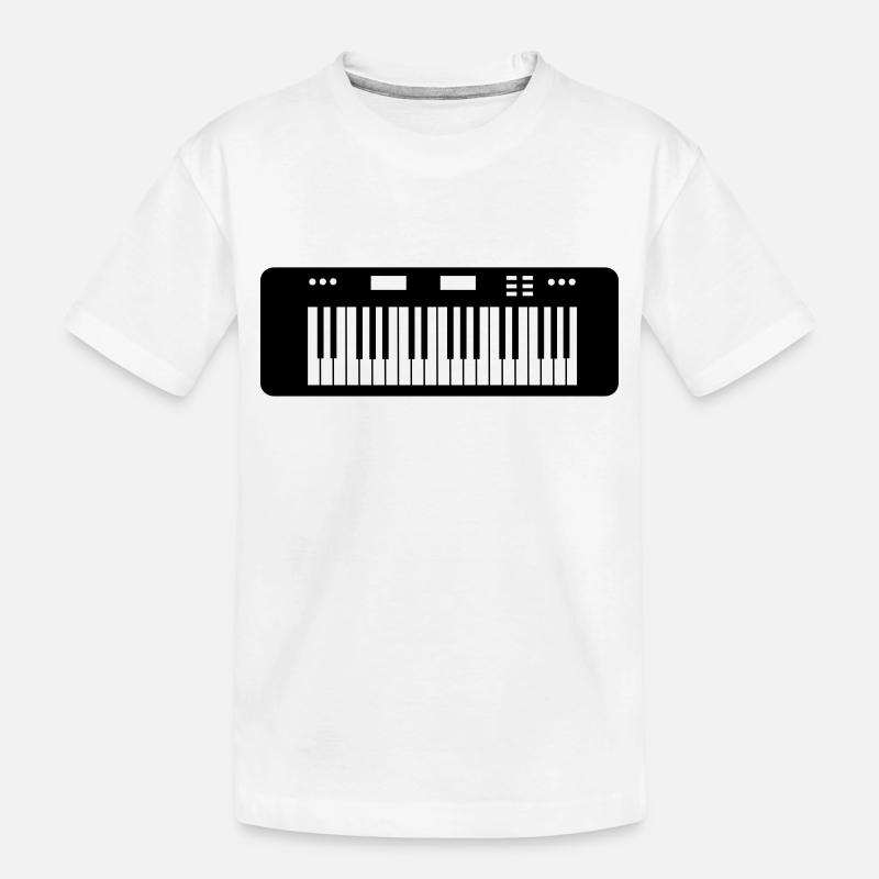keyboard - Kinder Premium Bio T-Shirt - Weiß