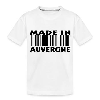 made in AUVERGNE (1c) - T-shirt bio Premium Enfant - blanc - Devant