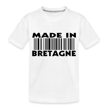Made in BRITAIN (1c) - Kids' Premium Organic T-Shirt - white - Front
