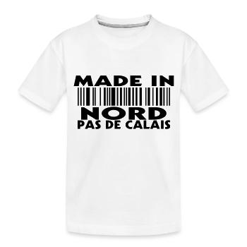 made in NORD PAS DE CALAIS (1c) - T-shirt bio Premium Enfant - blanc - Devant