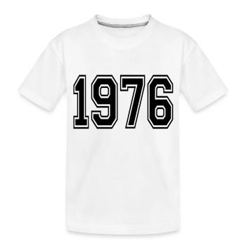1976 - Kids' Premium Organic T-Shirt - white - Front