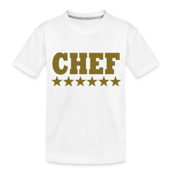 Chef - Kinder Premium Bio T-Shirt - Weiß - Vorne