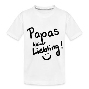 Papas kleiner Liebling ! :) - Kinder Premium Bio T-Shirt - Weiß - Vorne