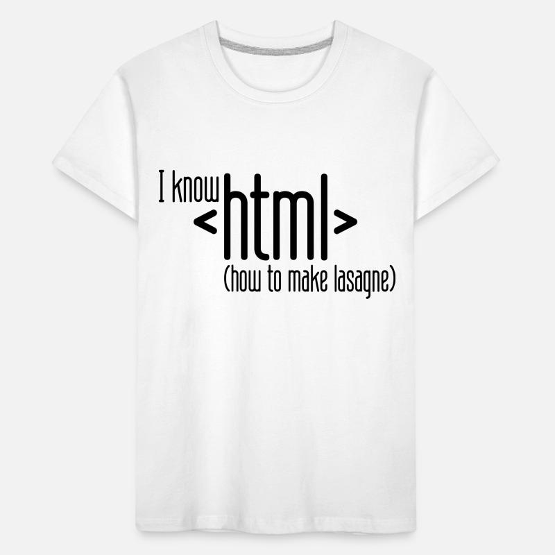 je sais html T-shirt bio Premium Enfant