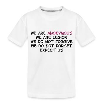 Anonymous - T-shirt bio Premium Enfant - blanc - Devant