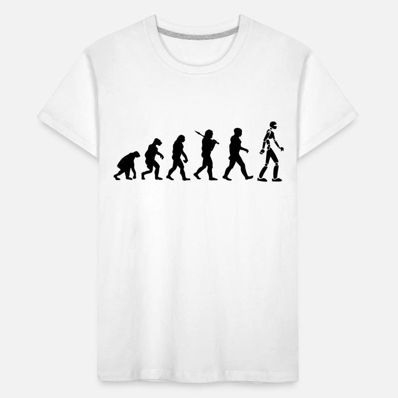 Robot Evolution T-shirt bio Premium Enfant