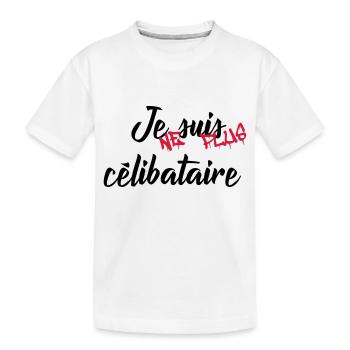 celibataire - T-shirt bio Premium Enfant - blanc - Devant
