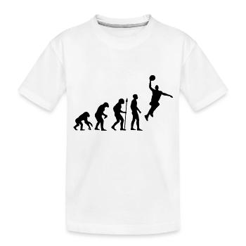 evolution_basketball___f1 - T-shirt bio Premium Enfant - blanc - Devant