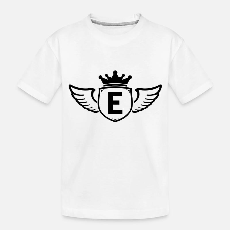 e - Kinder Premium Bio T-Shirt - Weiß