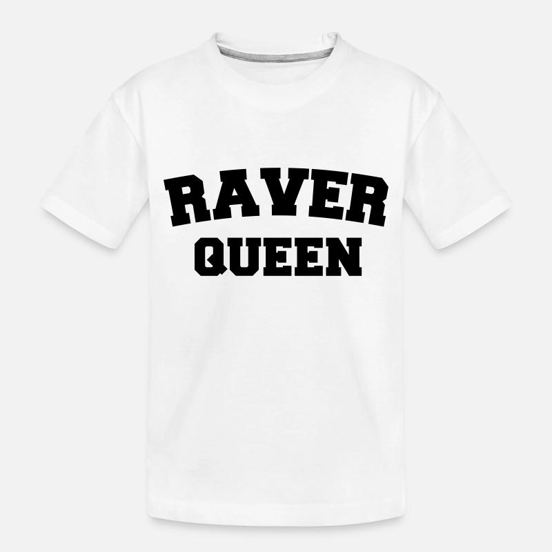 Raver Queen - Kinder Premium Bio T-Shirt - Weiß