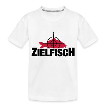 zielfisch_f2 - Kinder Premium Bio T-Shirt - Weiß - Vorne