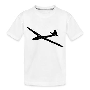 DDR Libelle Segelflugzeug Geschenk - Kinder Premium Bio T-Shirt - Weiß - Vorne