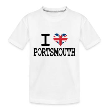 j'aime Portsmouth - T-shirt bio Premium Enfant - blanc - Devant
