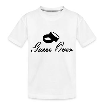 game over - Kinder Premium Bio T-Shirt - Weiß - Vorne