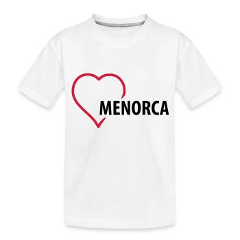 menorca__f2 - Kids' Premium Organic T-Shirt - white - Front