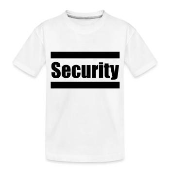 Security - Kids' Premium Organic T-Shirt - white - Front