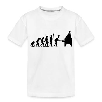 evolution pizza - T-shirt bio Premium Enfant - blanc - Devant