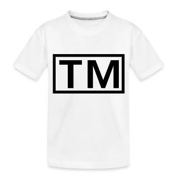 Marque déposée - T-shirt bio Premium Enfant - blanc - Devant